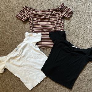 papaya off the shoulder crop